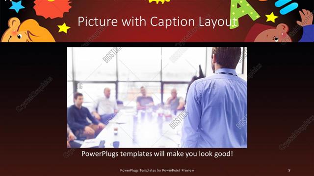 Picture with Caption presentation slide layout