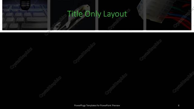 Title Only presentation slide layout