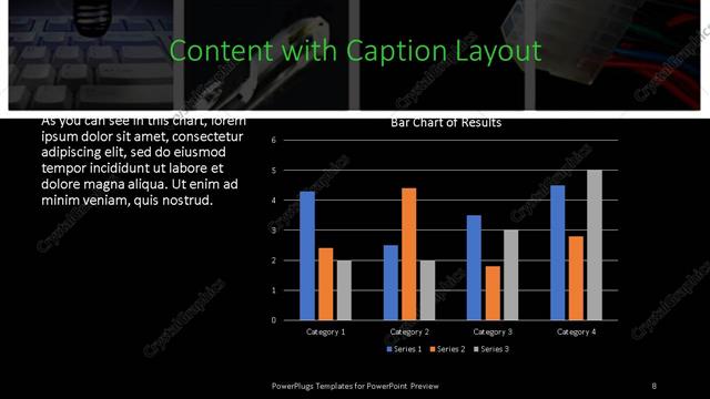 Content with Caption presentation slide layout