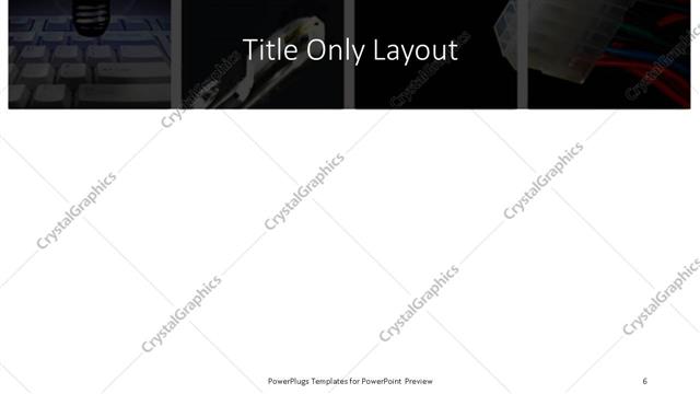 Title Only presentation slide layout