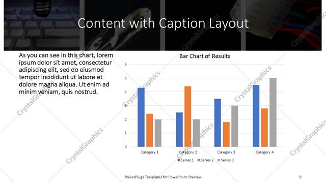 Content with Caption presentation slide layout