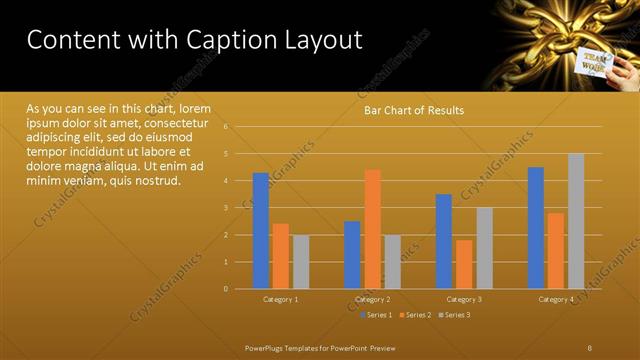 Content with Caption presentation slide layout