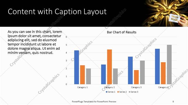 Content with Caption presentation slide layout