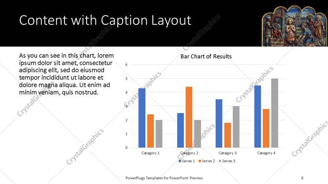 Content with Caption presentation slide layout