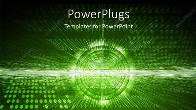 Presentation with futuristic - A number of circles with binary numbers in the background
