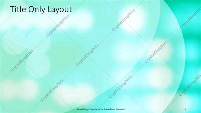 Title Only presentation slide layout