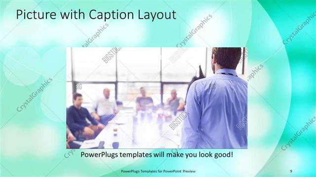 Picture with Caption presentation slide layout