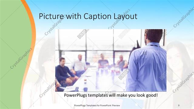 Picture with Caption presentation slide layout
