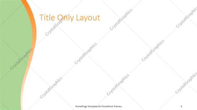 Title Only presentation slide layout