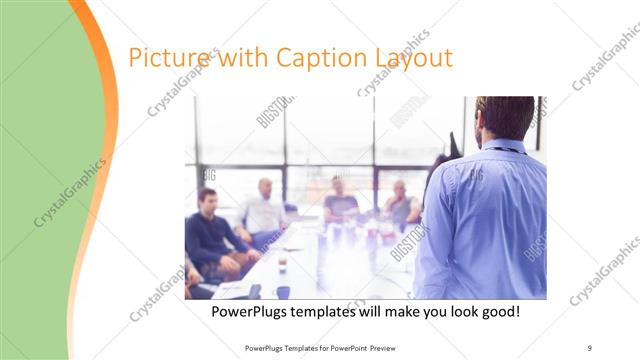 Picture with Caption presentation slide layout