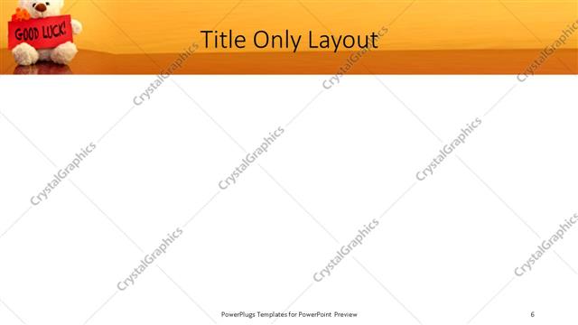 Title Only presentation slide layout