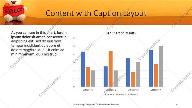 Content with Caption presentation slide layout