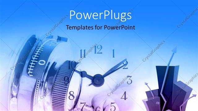  Presentation with time - A number of clocks and locks with bluish background