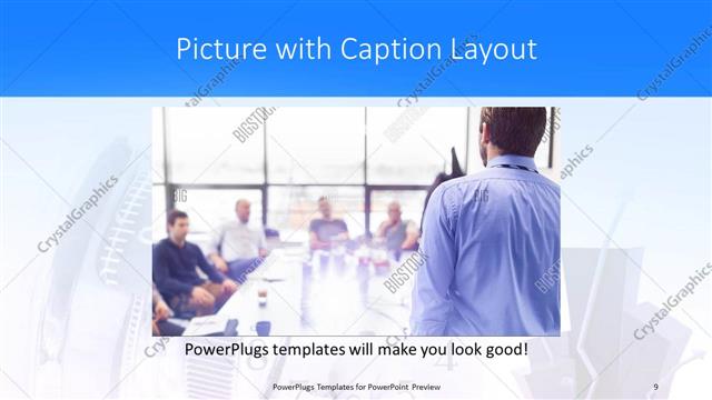 Picture with Caption presentation slide layout