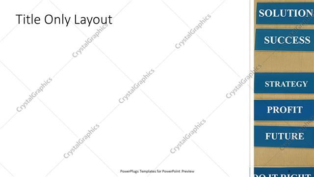 Title Only presentation slide layout