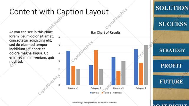 Content with Caption presentation slide layout