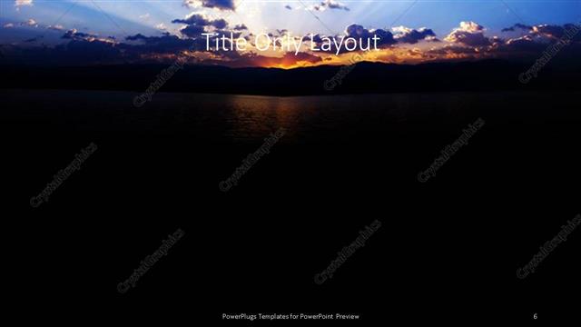 Title Only presentation slide layout