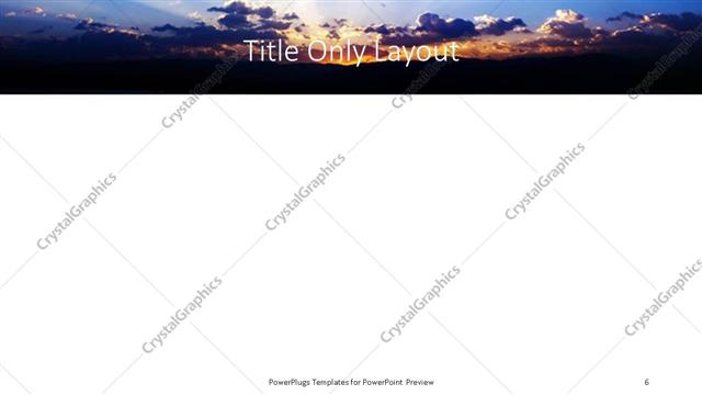 Title Only presentation slide layout