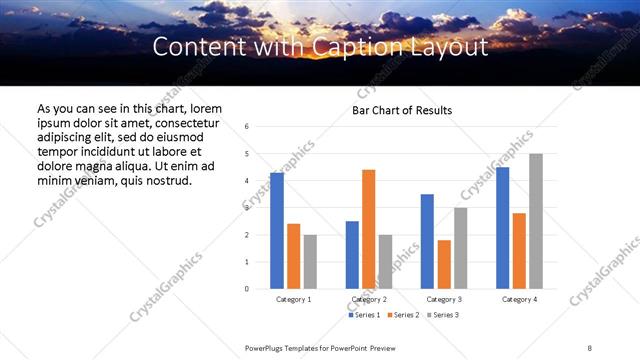 Content with Caption presentation slide layout