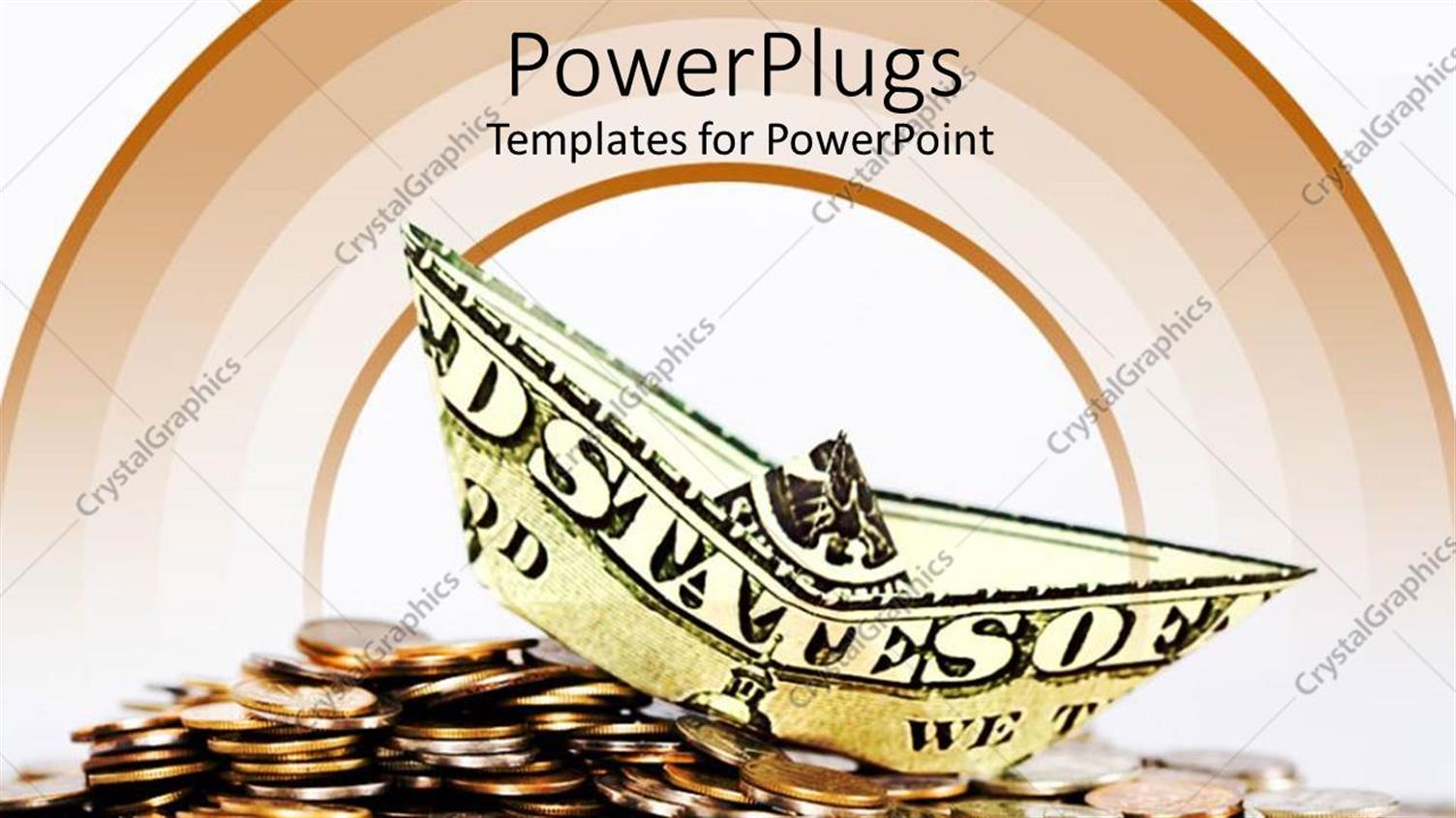 Featuring a Number of Coins Along with a Dollar Note