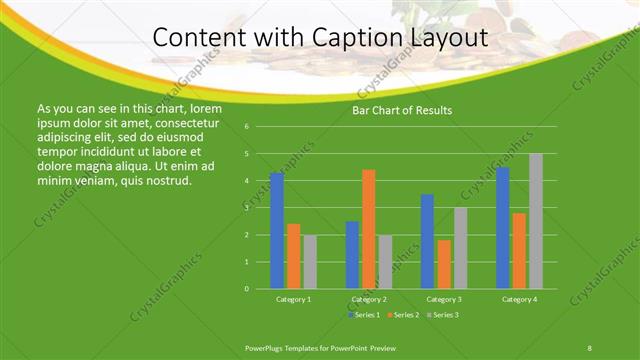 Content with Caption presentation slide layout