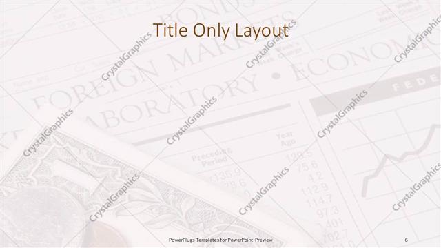 Title Only presentation slide layout