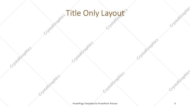 Title Only presentation slide layout