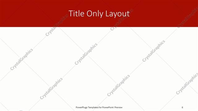 Title Only presentation slide layout