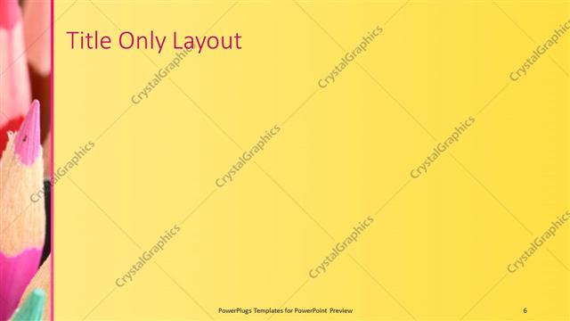 Title Only presentation slide layout