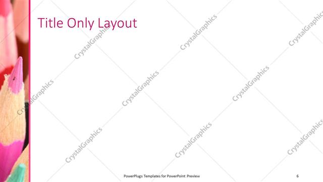 Title Only presentation slide layout