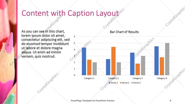 Content with Caption presentation slide layout