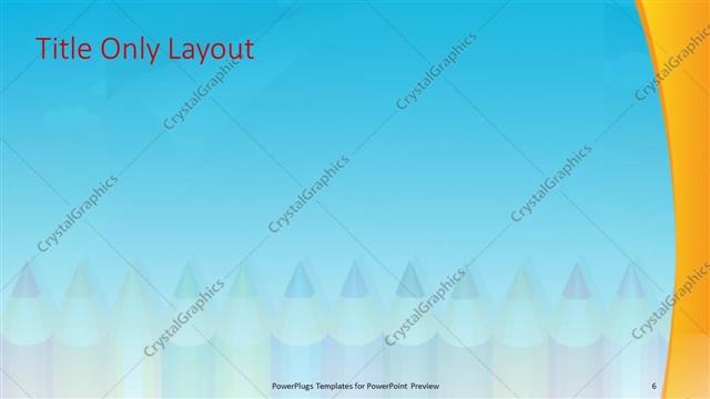 Title Only presentation slide layout