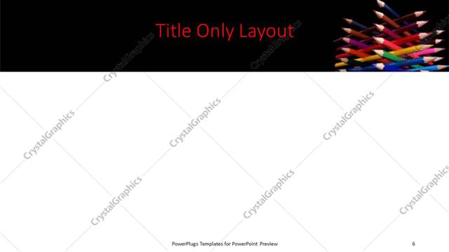 Title Only presentation slide layout
