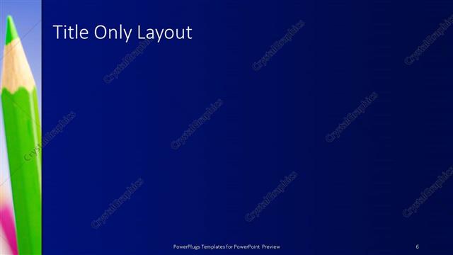 Title Only presentation slide layout