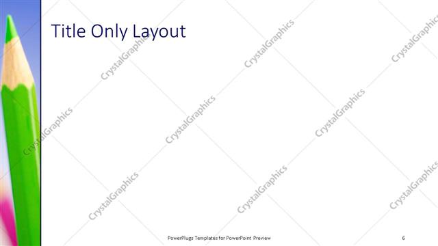 Title Only presentation slide layout