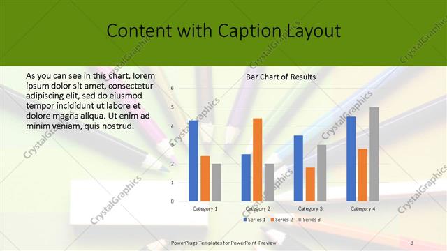 Content with Caption presentation slide layout