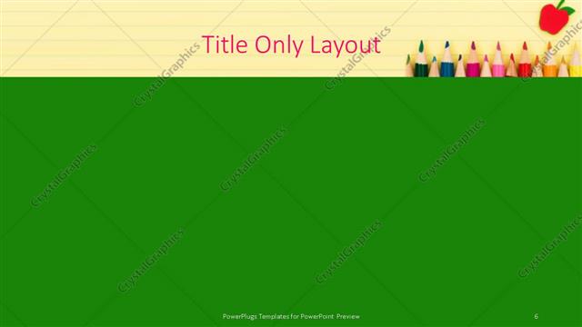Title Only presentation slide layout