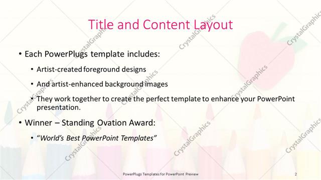 Title and Content presentation slide layout