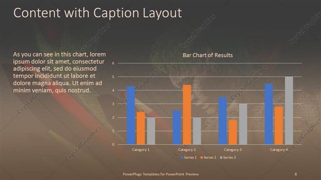 Content with Caption presentation slide layout