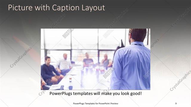 Picture with Caption presentation slide layout