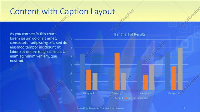 Content with Caption presentation slide layout