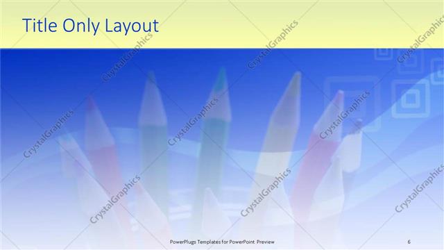 Title Only presentation slide layout