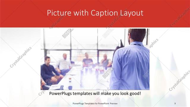 Picture with Caption presentation slide layout