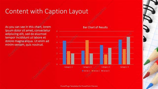 Content with Caption presentation slide layout