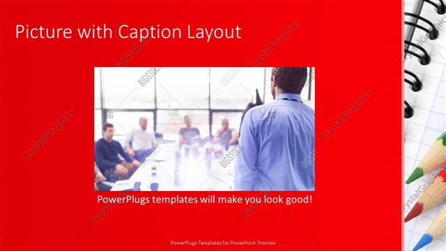 Picture with Caption presentation slide layout