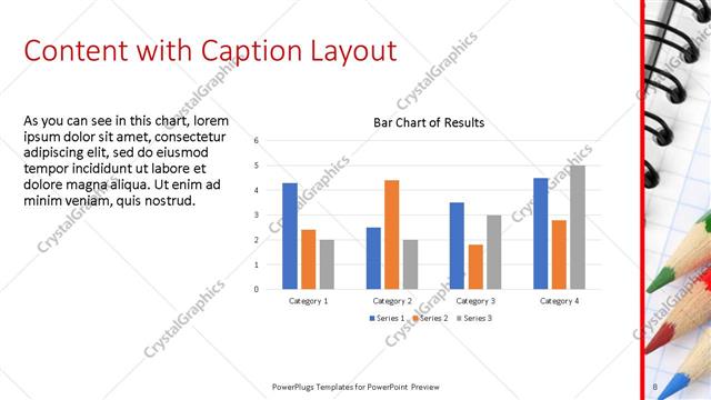 Content with Caption presentation slide layout