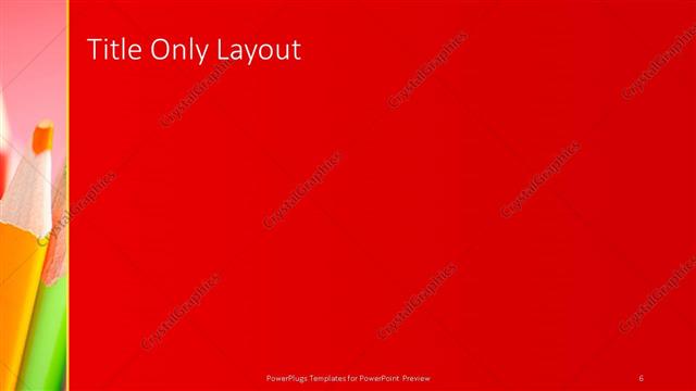 Title Only presentation slide layout