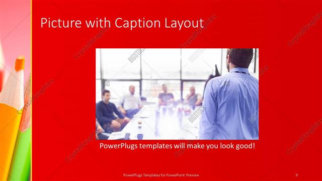 Picture with Caption presentation slide layout