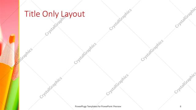 Title Only presentation slide layout