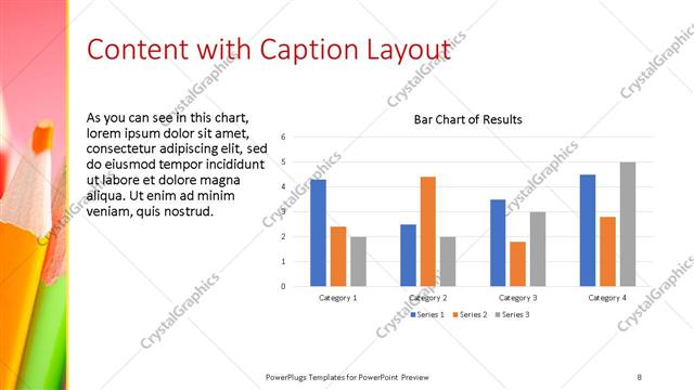 Content with Caption presentation slide layout